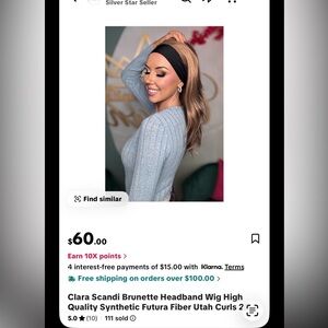 Clara Scandi Brunette Headband Wig